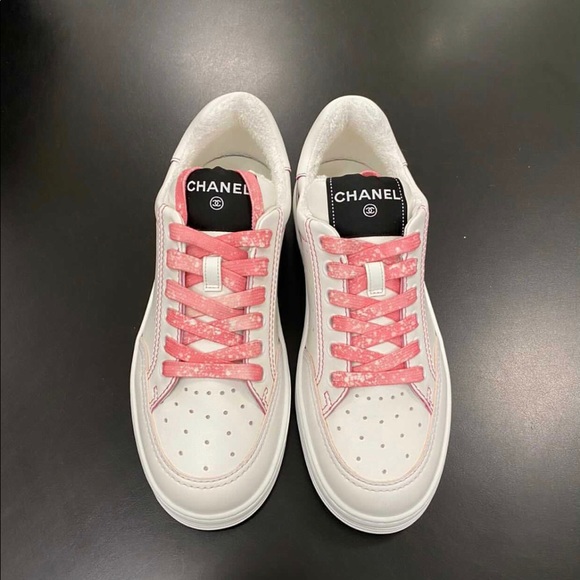 CHANEL Shoes - CHANEL Sneakers 21S NEW Pink White Purple size 39